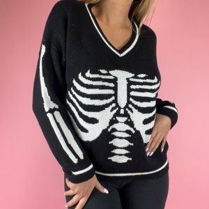 skeleton sweater knitting pattern